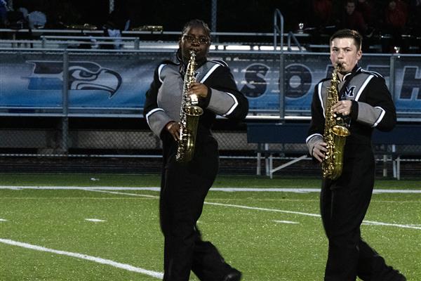 Meade High School Marching Band Performing